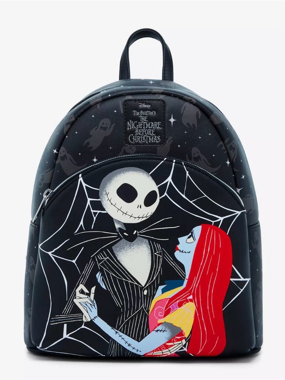 The Nightmare Before Christmas Jack & Sally Black Mini Backpack